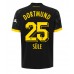 Borussia Dortmund Niklas Sule #25 Kopio Vieras Pelipaita 2023-24 Lyhyet Hihat